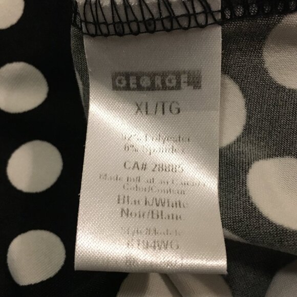 Comic Book B&W Polka Dot Shrug Shoulder Sleeveless Top - Picture 10 of 15